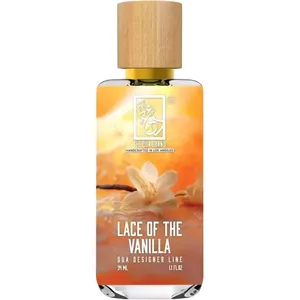 The Dua Brand Lace of the Vanilla perfume bottle