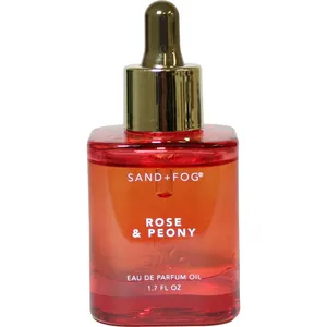 Sand + Fog Rose & Peony perfume bottle