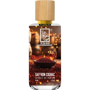 The Dua Brand Saffron Cognac perfume bottle