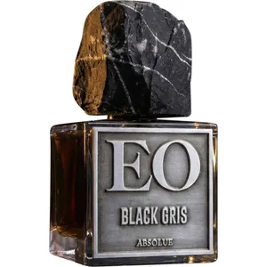 Ensar Oud Black Gris: Obsidian perfume bottle