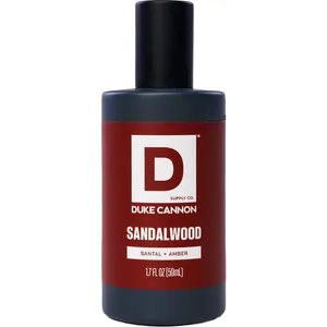 Duke Cannon Sandalwood perfume bottle