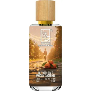 The Dua Brand Boy with Dua's Vaniglia Tangerines perfume bottle