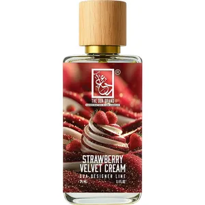 The Dua Brand Strawberry Velvet Cream perfume bottle