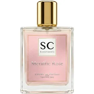 Scentiments Metallic Rose perfume bottle