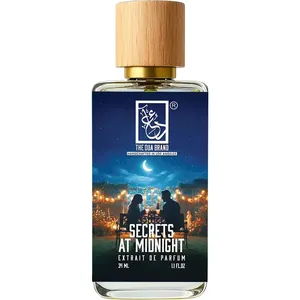 The Dua Brand Secrets at Midnight perfume bottle
