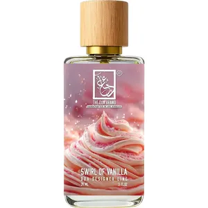 The Dua Brand Swirl of Vanilla perfume bottle