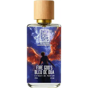 The Dua Brand Fire God's Bleu de Dua perfume bottle