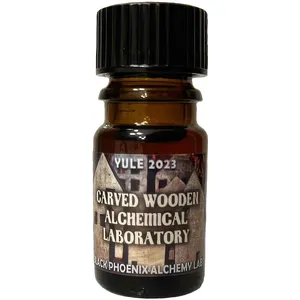 Black Phoenix Alchemy Lab Carved Wooden Alchemical Laboratory perfume bottle