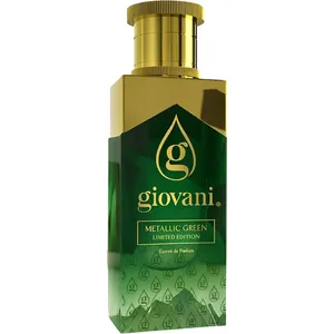 Giovani Metallic Green perfume bottle