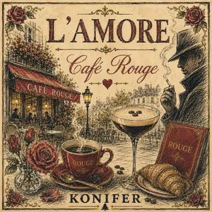 Konifer L'Amore Café Rouge parfüm şişesi