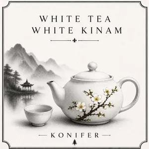 Konifer White Tea White Kinam perfume bottle