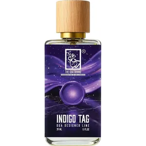 The Dua Brand Indigo Tag parfüm şişesi