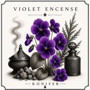 Konifer Violet Encense parfüm şişesi