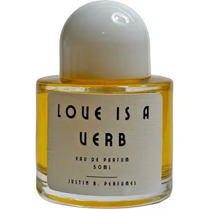 Justin B. Perfumes Love is a Verb parfüm şişesi