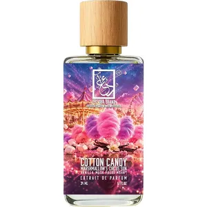 The Dua Brand Cotton Candy Marshmallow's Circus Sun Vanilla Musk Phero'Moan parfüm şişesi