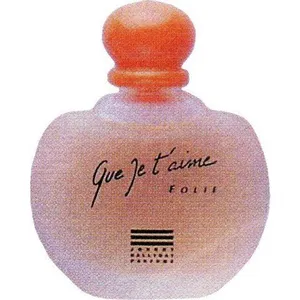 Johnny Hallyday Que Je T'aime Folie perfume bottle