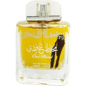 Lattafa Oud Blend / Mukhallat Oudi perfume bottle