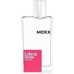 Mexx Life is Now for Her perfume bottle