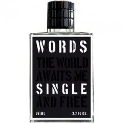 Words Single perfume bottle