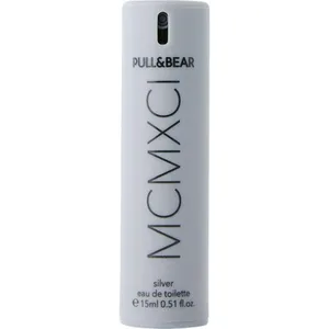 Pull & Bear MCMXCI Silver perfume bottle