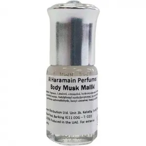 Al Haramain Body Musk Maliki perfume bottle
