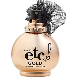 rue21 Etc! Gold perfume bottle