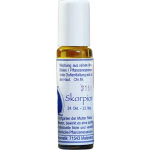 Maienfelser Naturkosmetik Manufaktur Sternzeichenparfüm Skorpion parfüm şişesi
