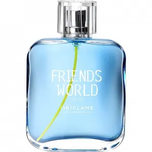 Oriflame Friends World for Him parfüm şişesi