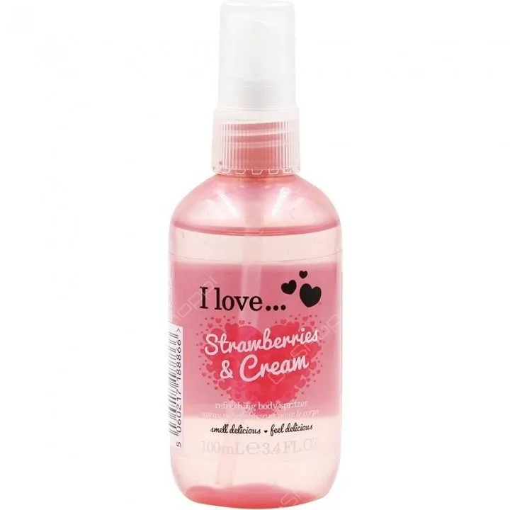 I love… Strawberries & Cream parfüm şişesi