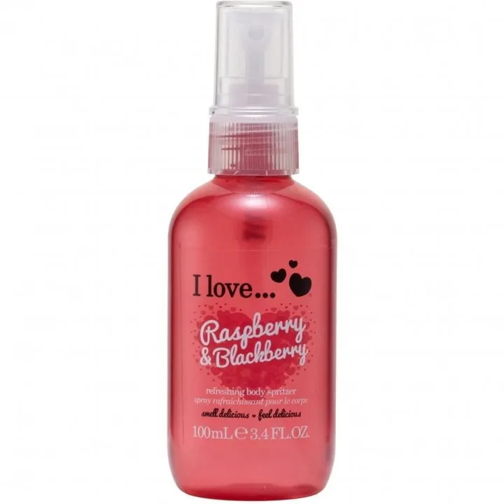 I love… Raspberry & Blackberry parfüm şişesi