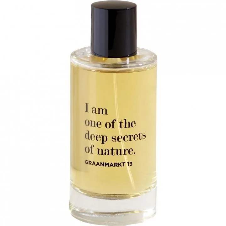 Graanmarkt 13 I am one of the deep secrets of nature. perfume bottle
