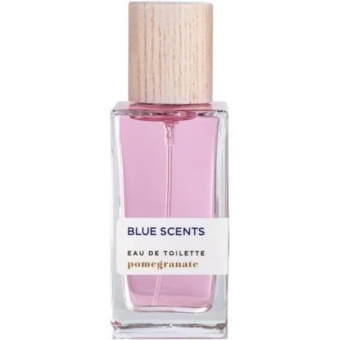 Blue Scents Pomegranate perfume bottle
