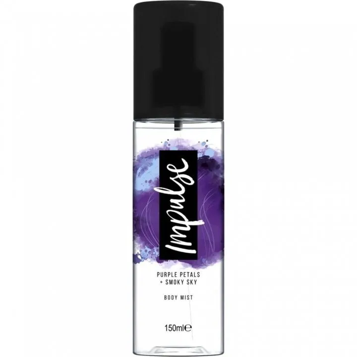 Impulse Purple Petals + Smoky Sky parfüm şişesi