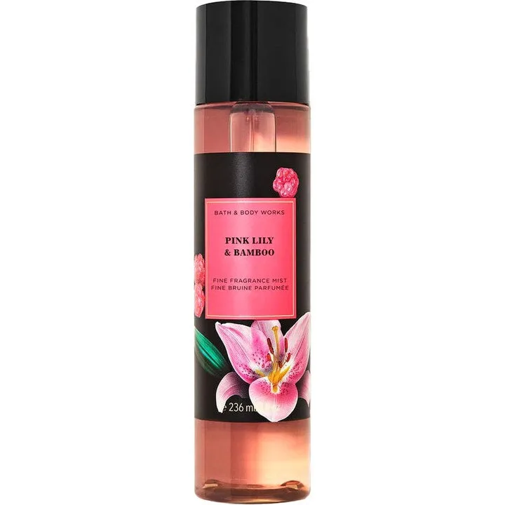 Bath & Body Works Pink Lily & Bamboo perfume bottle