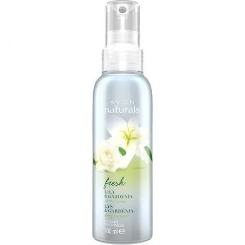 Avon Naturals - Fresh Lily & Gardenia perfume bottle
