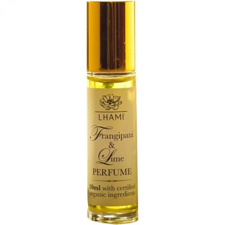 Lhami Frangipani & Lime perfume bottle