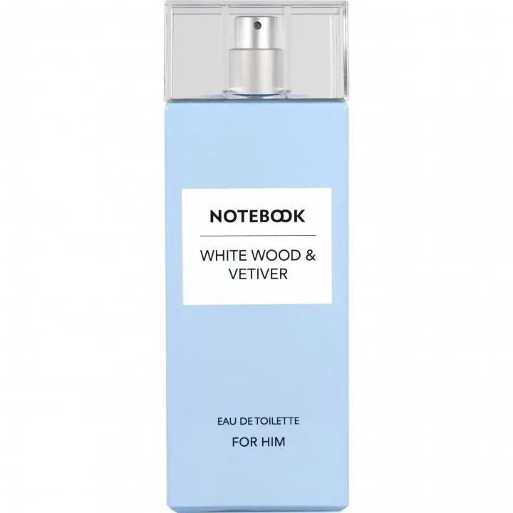 Notebook White Wood & Vetiver perfume bottle