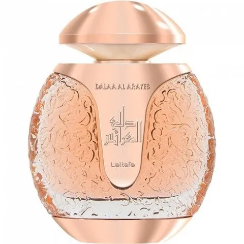 Lattafa Dalaa Al Arayes Rose perfume bottle