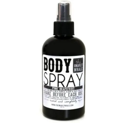 The Gnarly Whale Pink Grapefruit perfume bottle