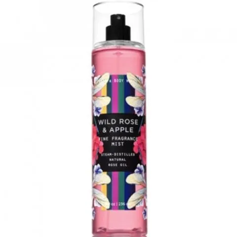 Bath & Body Works Wild Rose & Apple perfume bottle