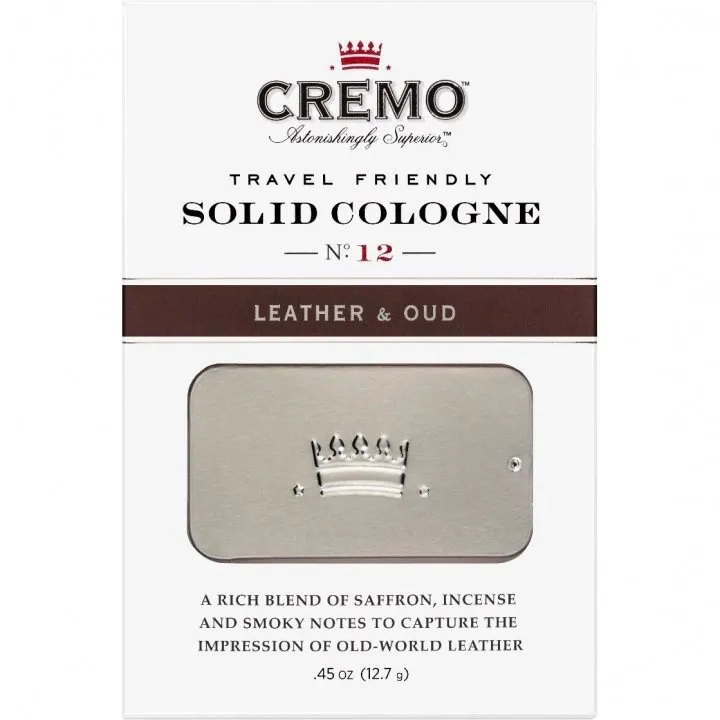 Cremo Leather & Oud (Solid Cologne) perfume bottle