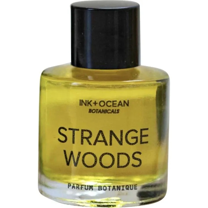 Ink + Ocean Botanicals Strange Woods perfume bottle