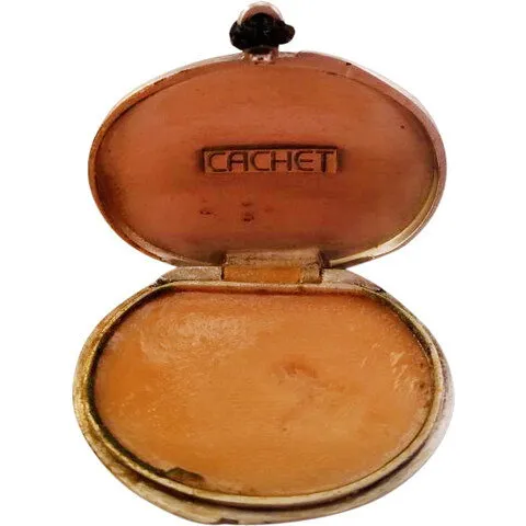 Prince Matchabelli Cachet Perfume Jewelry Oval Pendant (Solid Perfume) parfüm şişesi