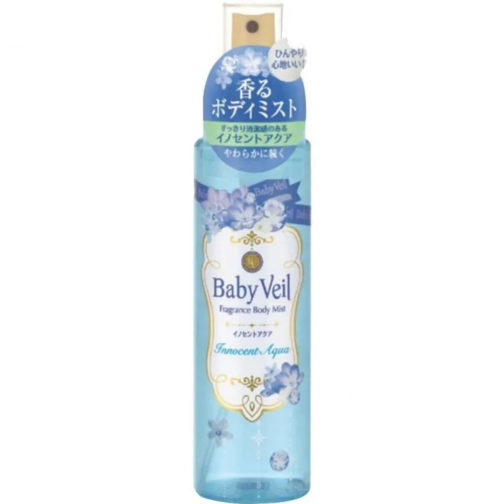 Mandom Baby Veil - Innocent Aqua / ベビーベール フレグランスボディミスト イノセントアクア perfume bottle