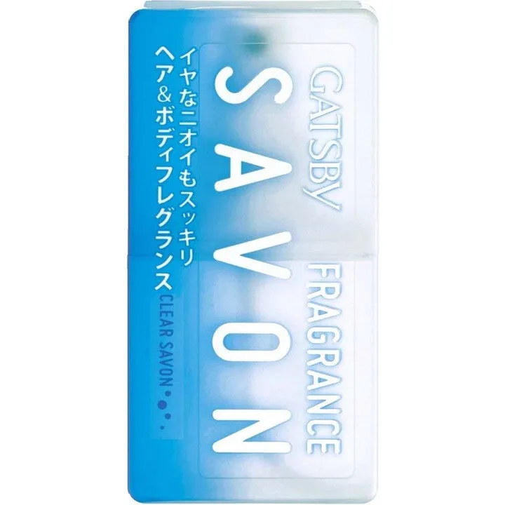 Gatsby Savon Fragrance - Clear Savon / ヘア&ボディフレグランス クリアシャボン perfume bottle