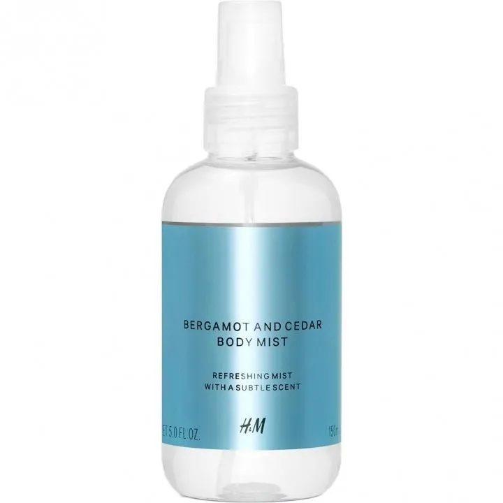 H&M Bergamot and Cedar parfüm şişesi