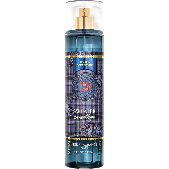Bath & Body Works Sweater Weather perfume bottle