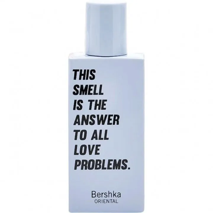 Bershka This Smell Is the Answer to All Love Problems. parfüm şişesi