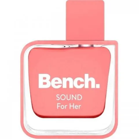 Bench. Sound for Her perfume bottle