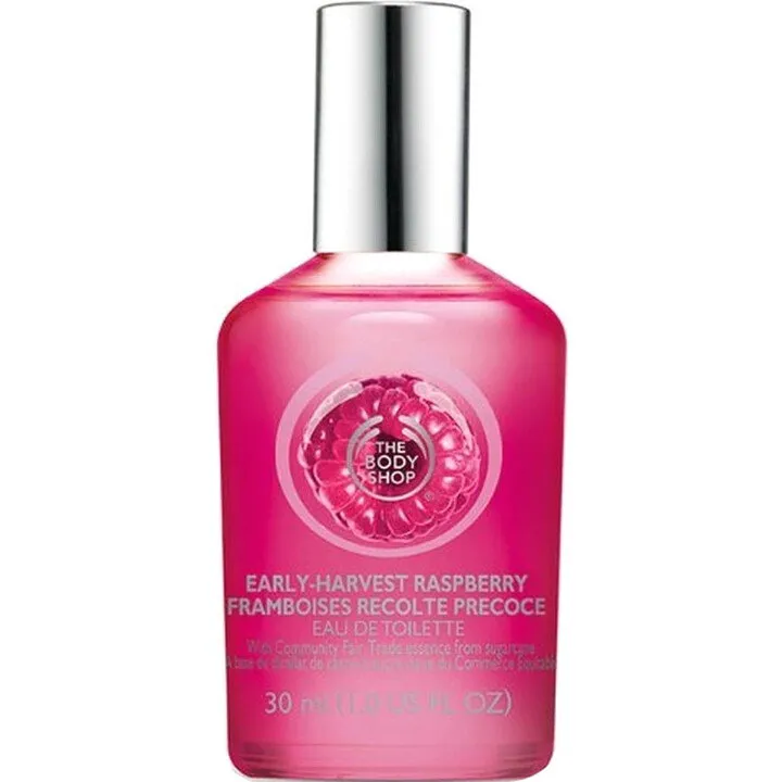 The Body Shop Early-Harvest Raspberry perfume bottle